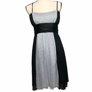 City Triangles Black and Gray Prom Dress